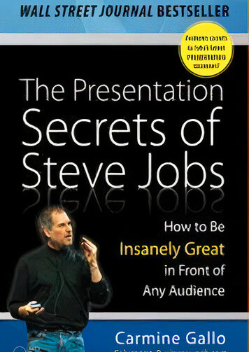 Presentation Secrets Of Steve Jobs image book